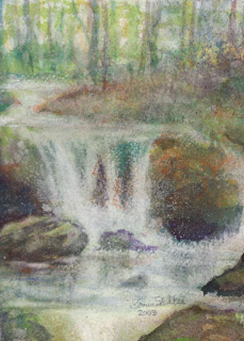 Waterfall painting