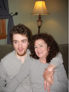 Johanne with her son Ian 