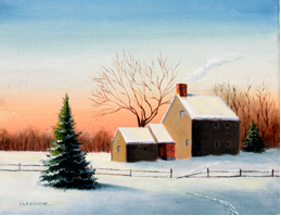  Hoxie House, oil painting by Kathryn Kleekamp 